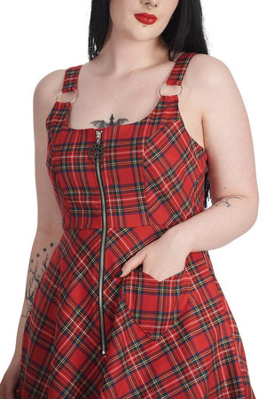 Addison Tartan Dress-Banned-Dark Fashion Clothing