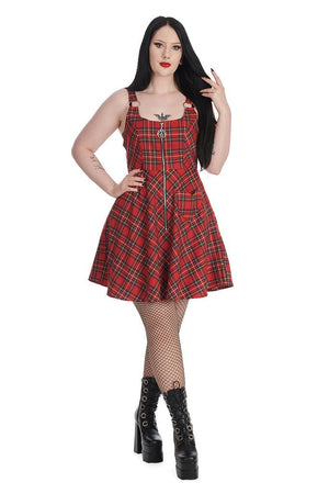 Addison Tartan Dress-Banned-Dark Fashion Clothing