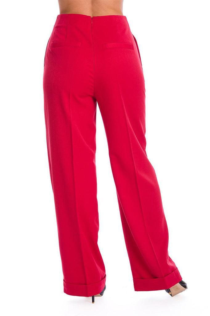 Adventures Ahead Button Trouser-Banned-Dark Fashion Clothing