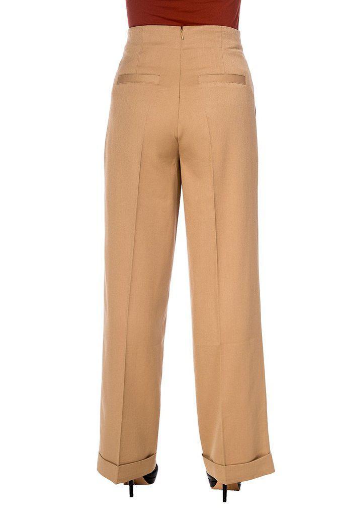 Adventures Ahead Button Trouser-Banned-Dark Fashion Clothing