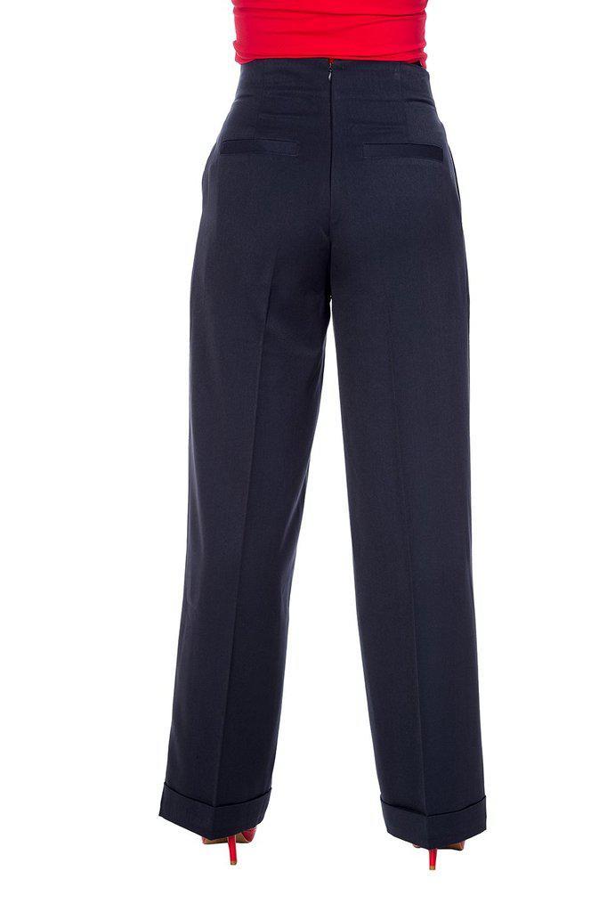 Adventures Ahead Button Trouser-Banned-Dark Fashion Clothing