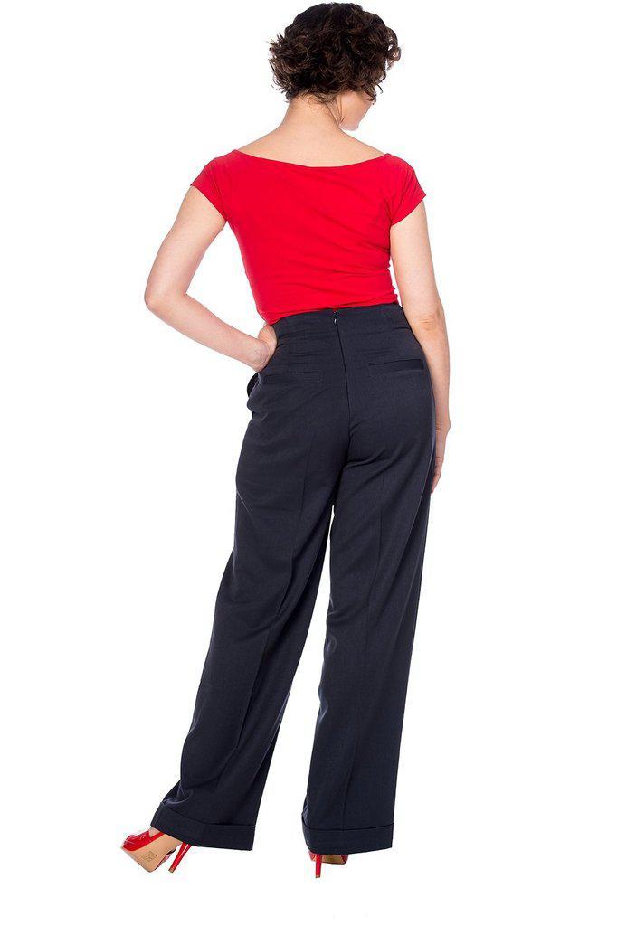 Adventures Ahead Button Trouser-Banned-Dark Fashion Clothing