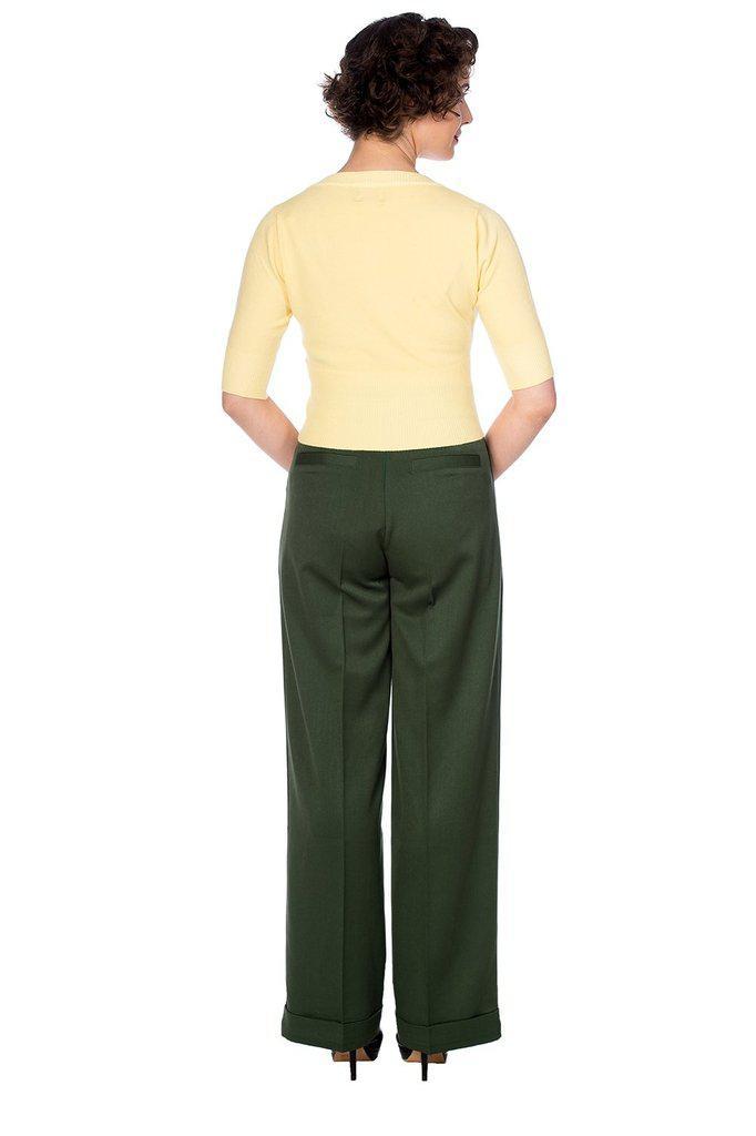 Adventures Ahead Button Trouser-Banned-Dark Fashion Clothing