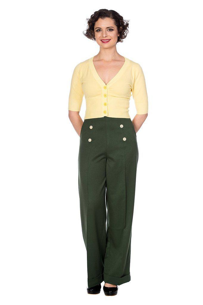 Adventures Ahead Button Trouser-Banned-Dark Fashion Clothing