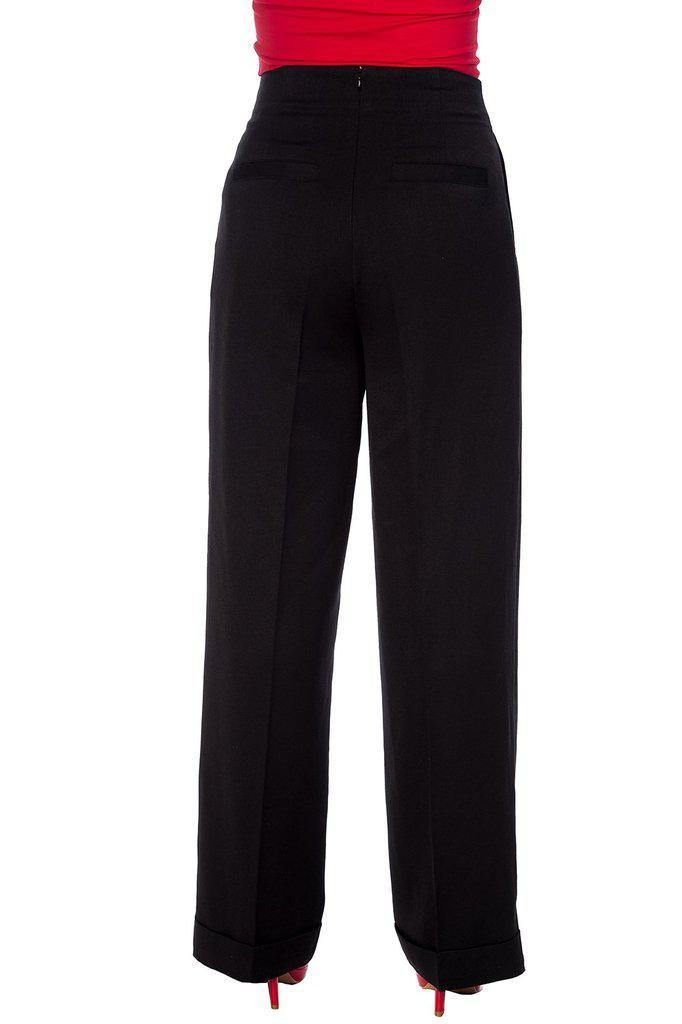 Adventures Ahead Button Trouser-Banned-Dark Fashion Clothing