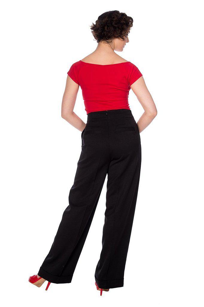 Adventures Ahead Button Trouser-Banned-Dark Fashion Clothing