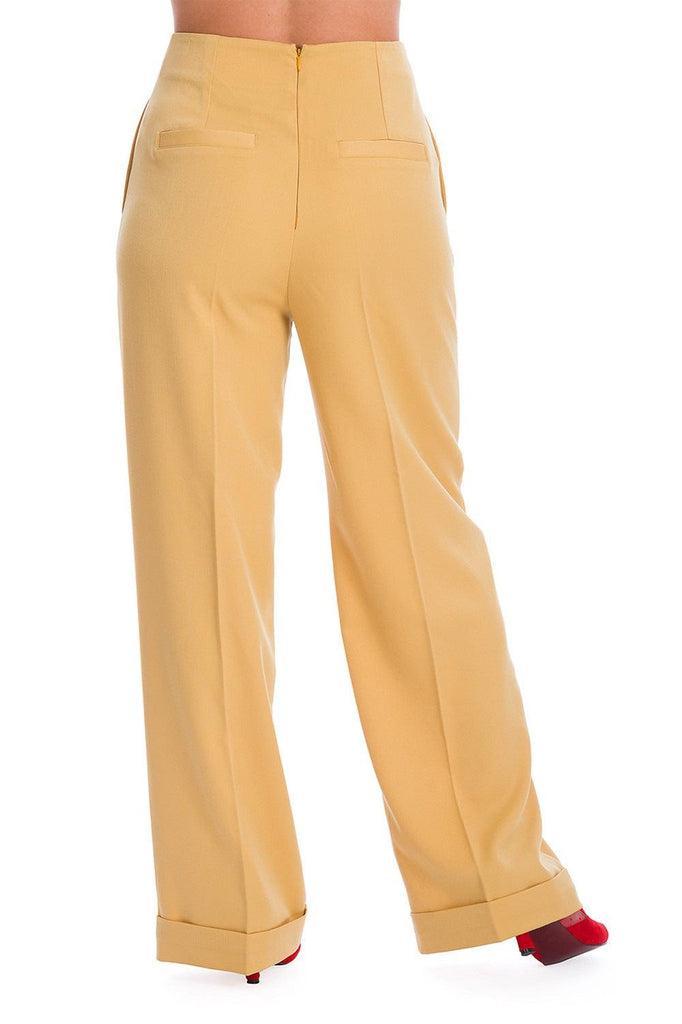Adventures Ahead Button Trouser-Banned-Dark Fashion Clothing