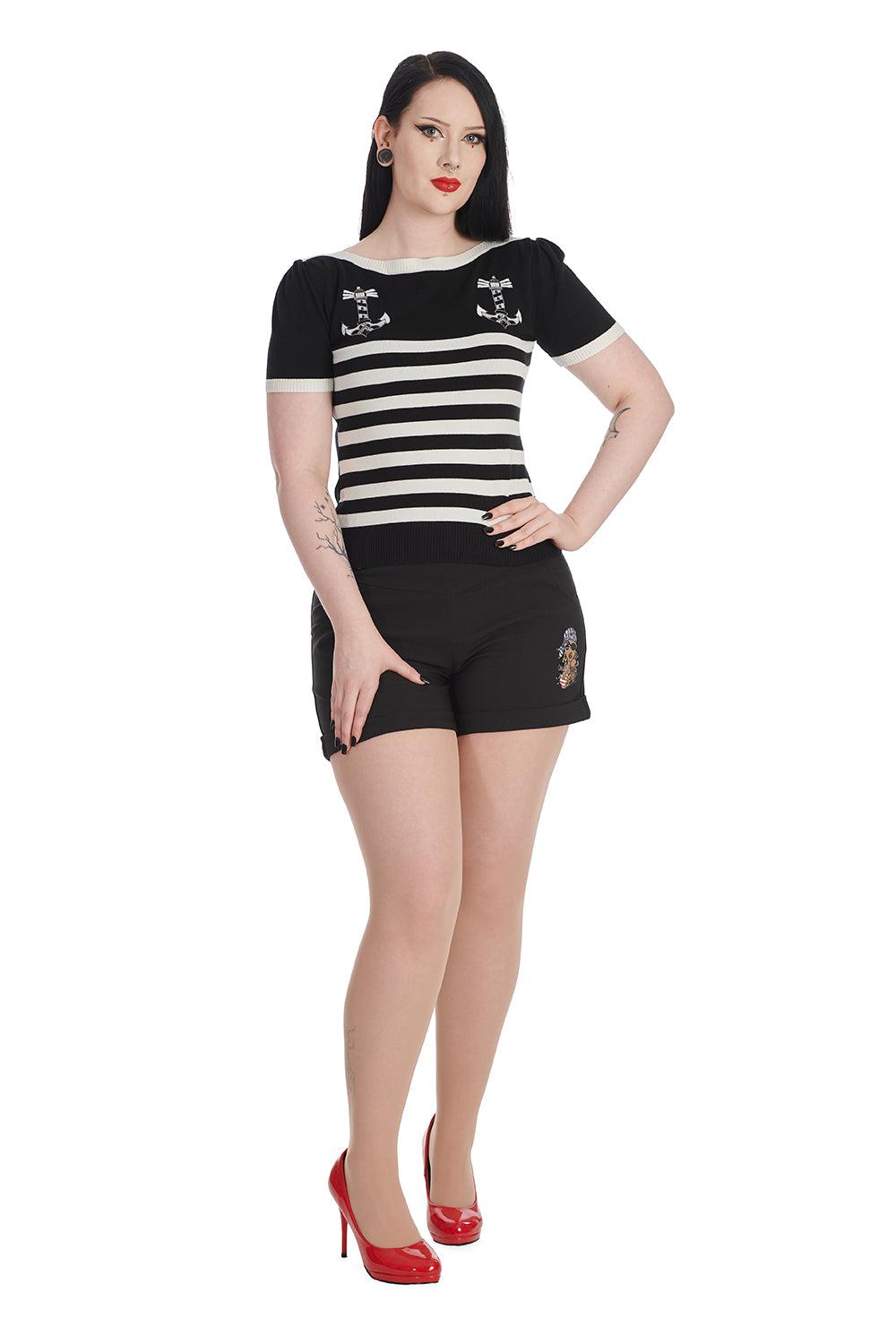 Anchor Jumper-Banned-Dark Fashion Clothing