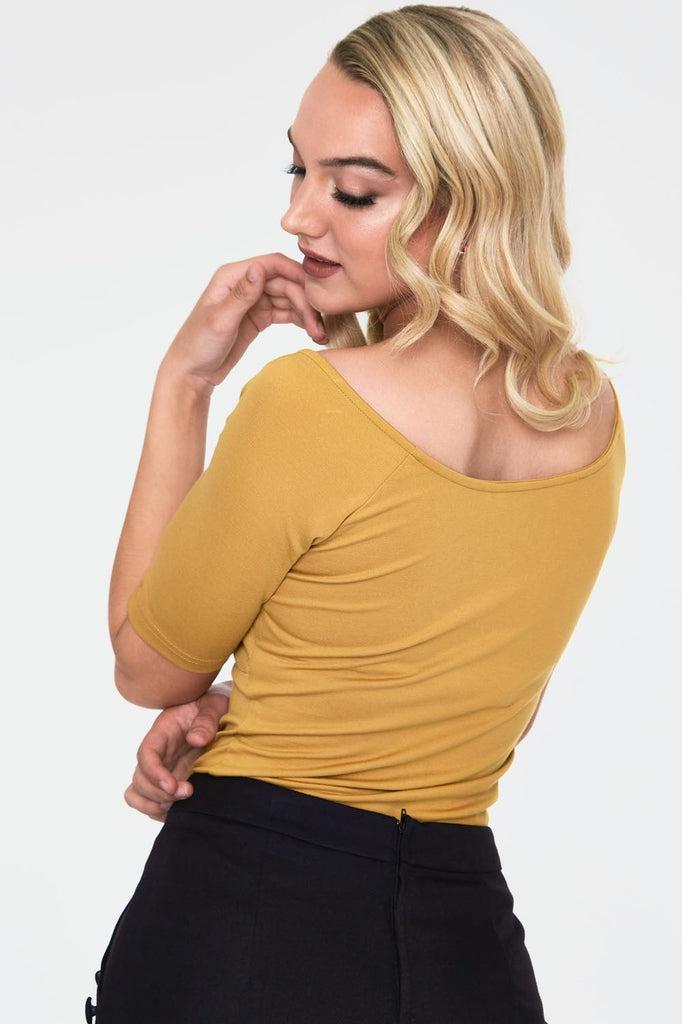 Anika Tie Front Pullover Top-Voodoo Vixen-Dark Fashion Clothing