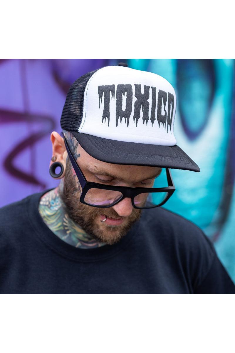Anti Social Trucker Hat - Unisex-Toxico-Dark Fashion Clothing