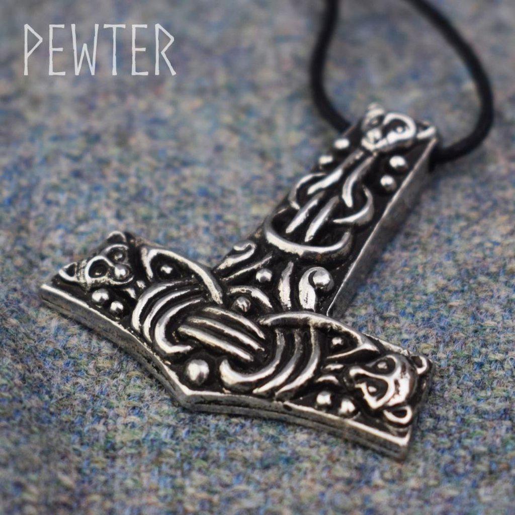 Asgard Faroese Hammer Pendant – Pewter-Asgard-Dark Fashion Clothing