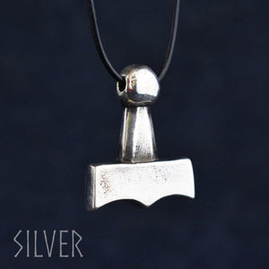 Asgard Mjolnir Pendant – Pewter or Silver-Asgard-Dark Fashion Clothing