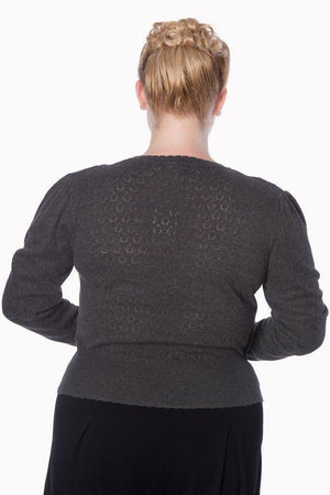 Basic Instinct Long Sleeve Top-Banned-Dark Fashion Clothing