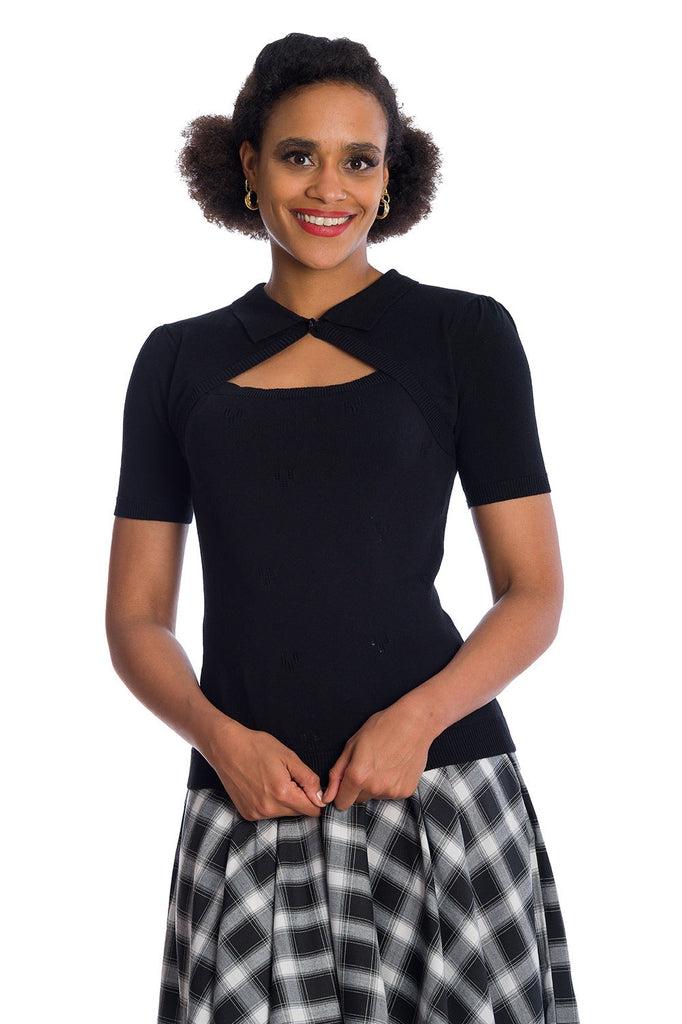 Beth Knit Top-Banned-Dark Fashion Clothing