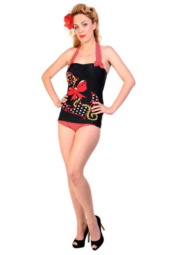 Big Anchor Swimsuit-Banned-Dark Fashion Clothing