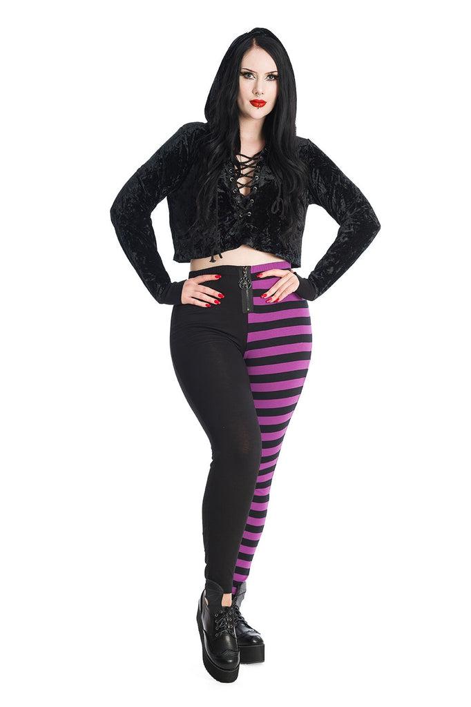 Big Crush Crop Hoodie-Banned-Dark Fashion Clothing