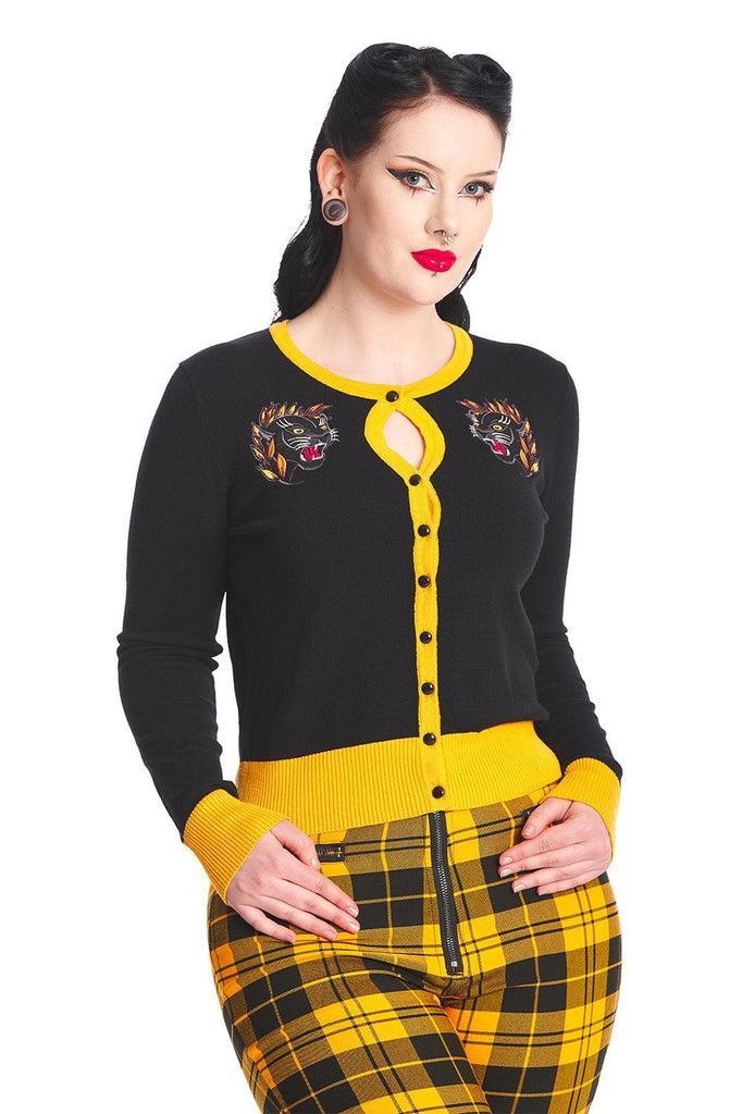 Black Panther Cardigan-Banned-Dark Fashion Clothing