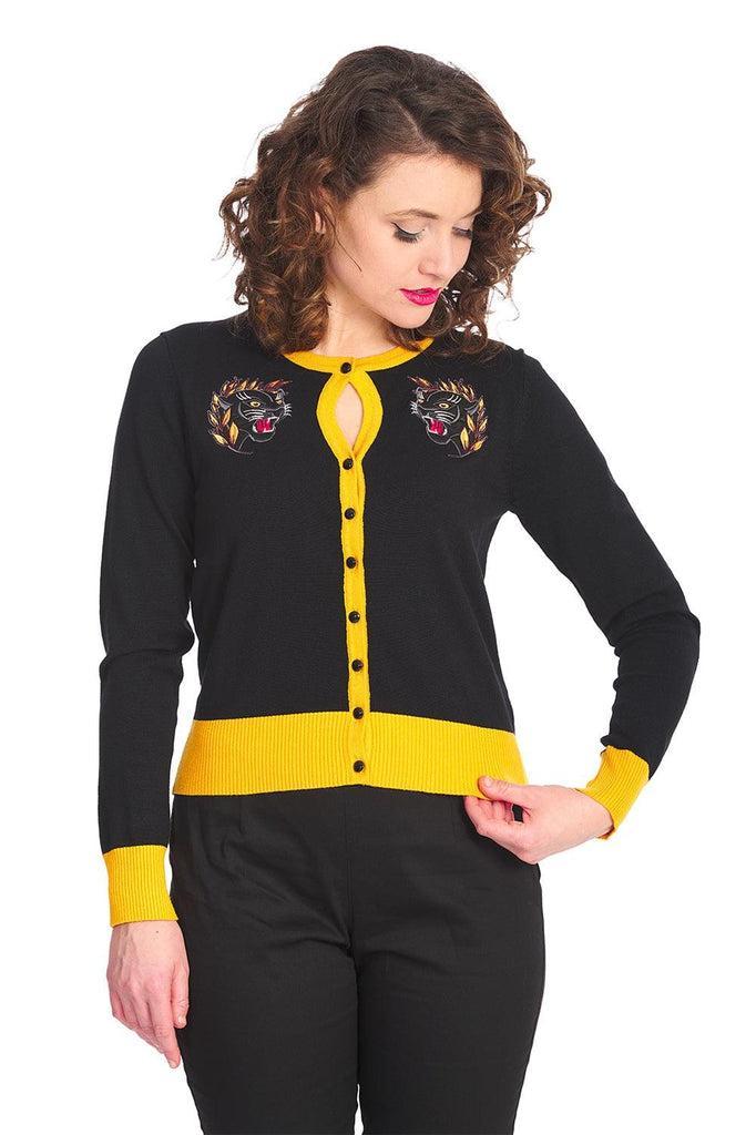 Black Panther Cardigan-Banned-Dark Fashion Clothing