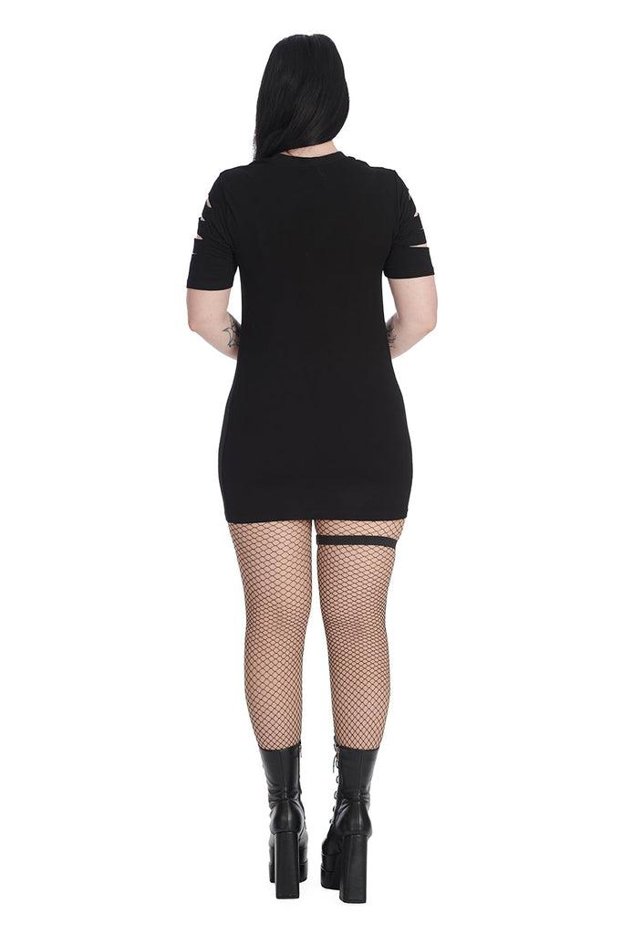 Black Toxic Tears Dress-Banned-Dark Fashion Clothing