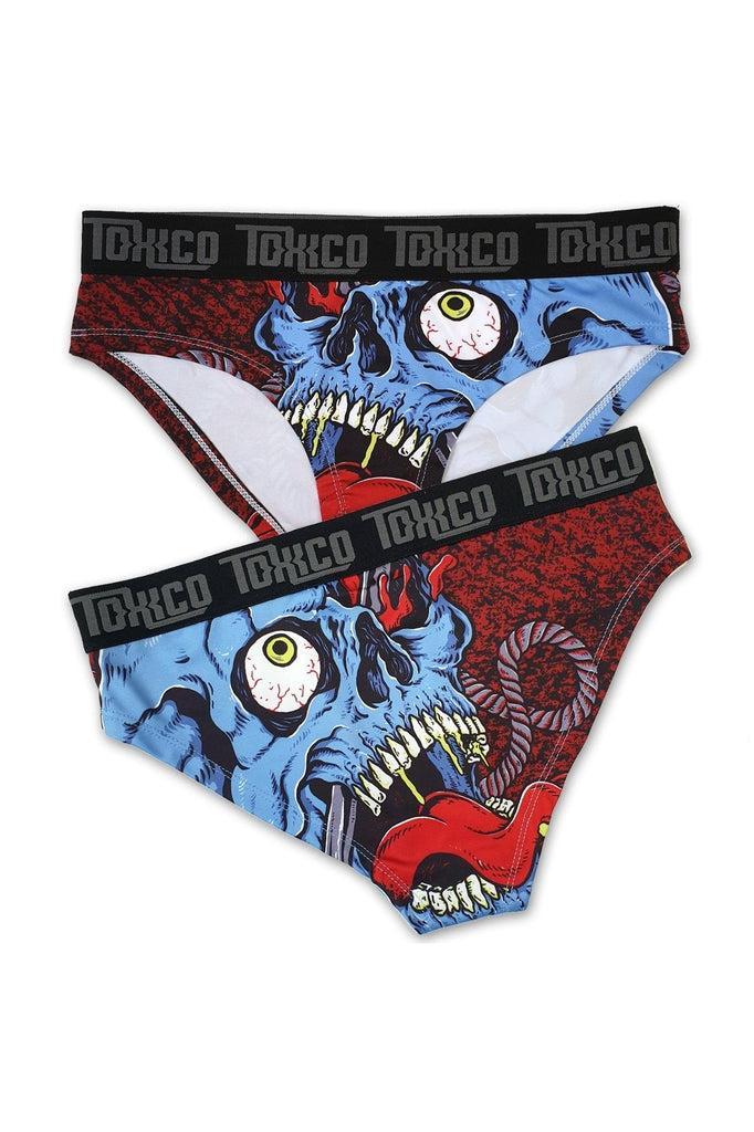 Blood Skull Briefs-Toxico-Dark Fashion Clothing