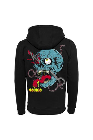 Blood Skull Ziphood-Toxico-Dark Fashion Clothing