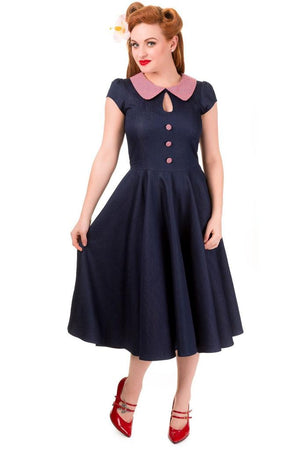 Blueberry Hill Dress-Banned-Dark Fashion Clothing