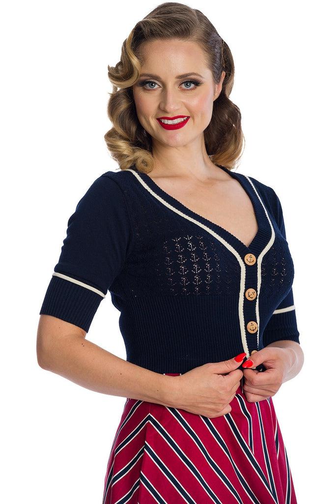 Boat Club Cardigan-Banned-Dark Fashion Clothing