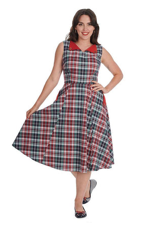 Boat Day Swing Dress-Banned-Dark Fashion Clothing