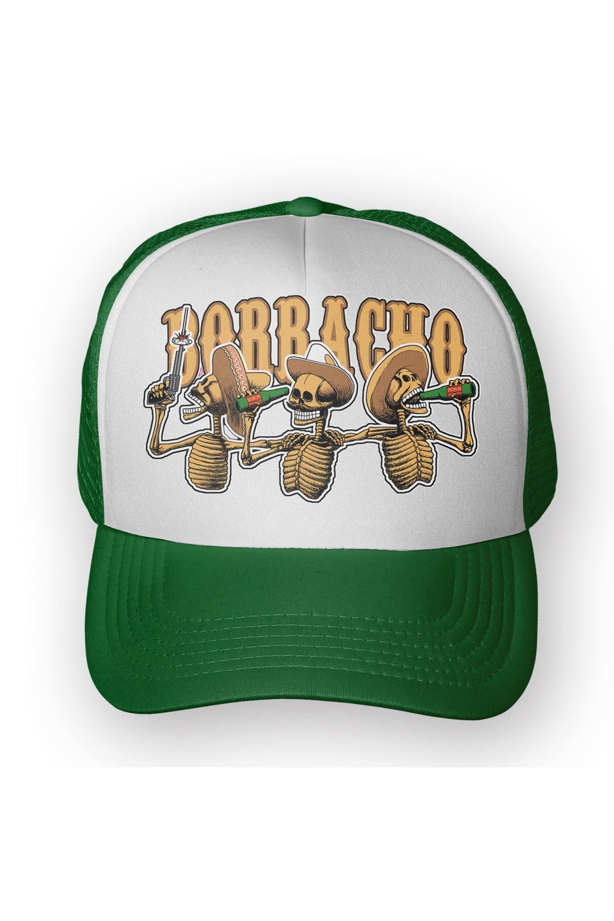 Borracho Trucker Hat - Unisex-Toxico-Dark Fashion Clothing
