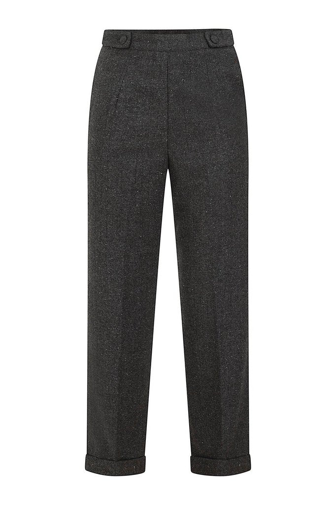 Button Side Trousers-Banned-Dark Fashion Clothing