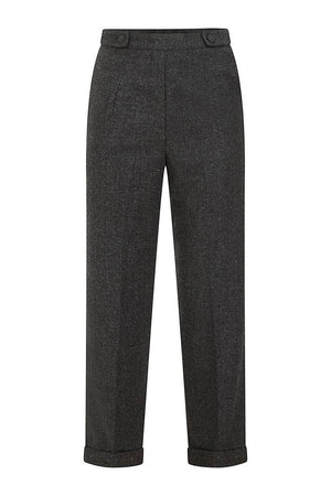 Button Side Trousers-Banned-Dark Fashion Clothing