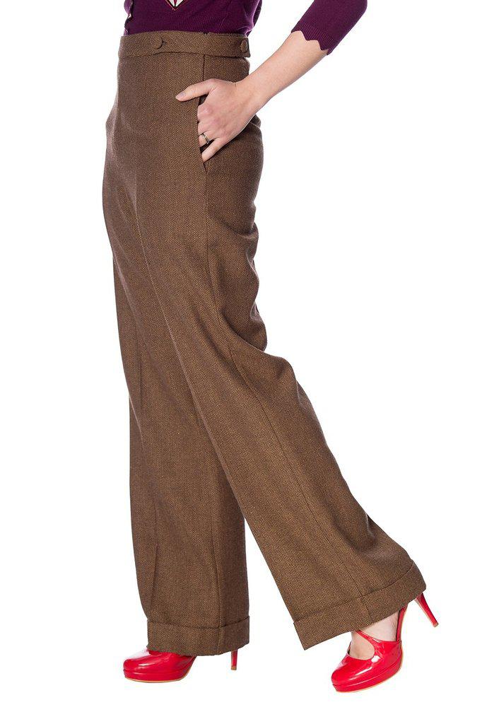 Button Trousers-Banned-Dark Fashion Clothing