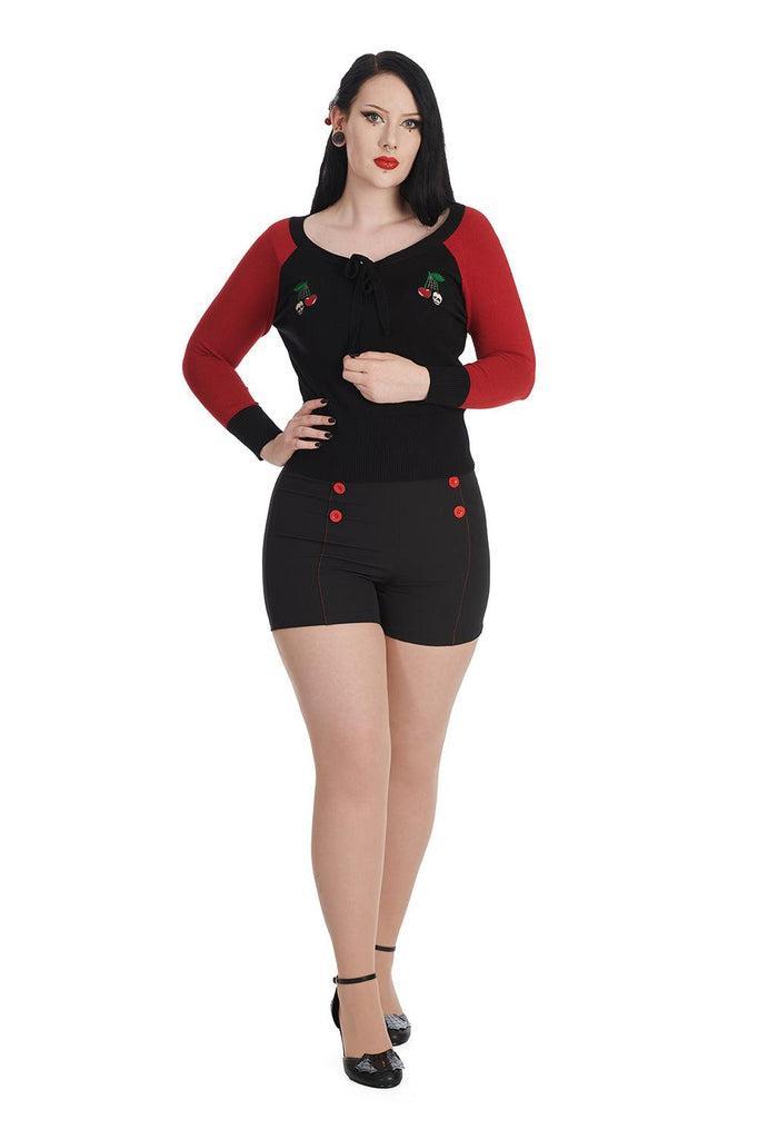 Cherry Clash Jumper-Banned-Dark Fashion Clothing