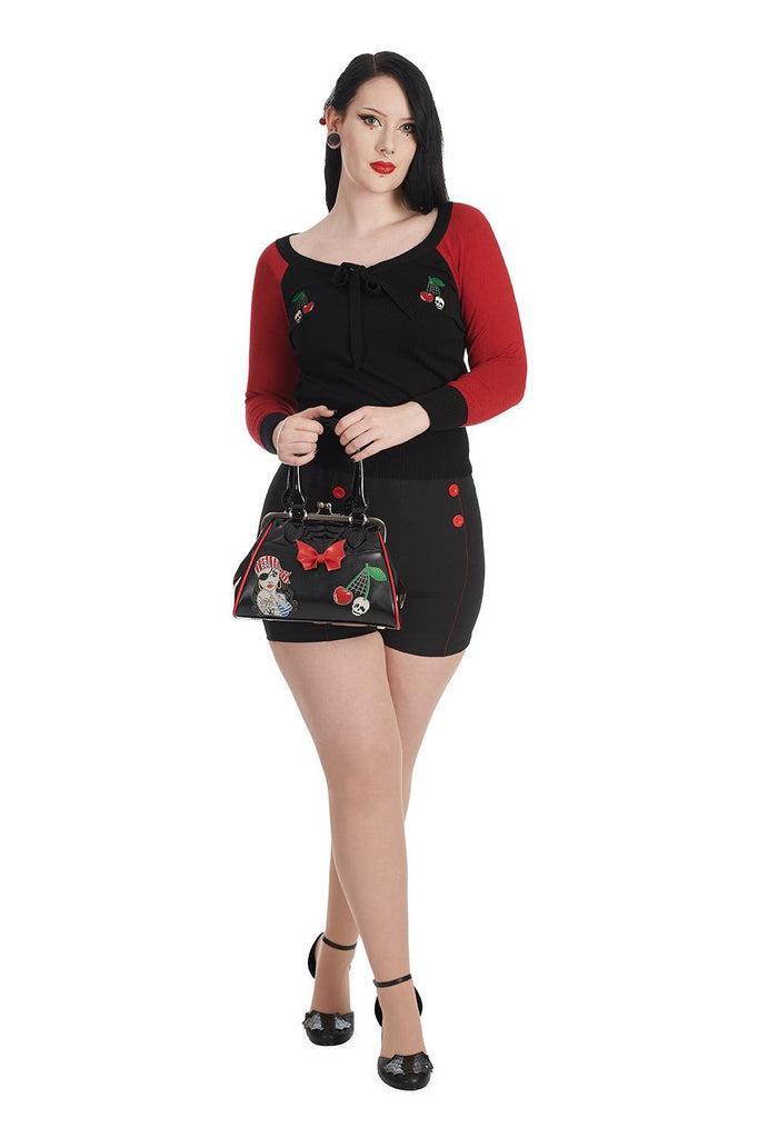 Cherry Clash Jumper-Banned-Dark Fashion Clothing