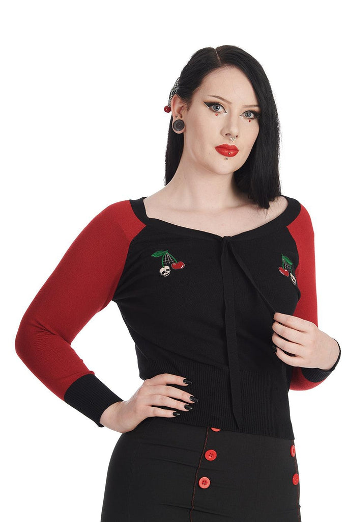 Cherry Clash Jumper-Banned-Dark Fashion Clothing