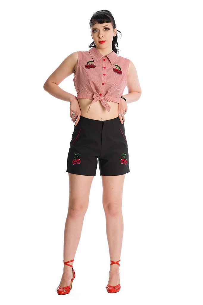 Cherry Up Shirt-Banned-Dark Fashion Clothing