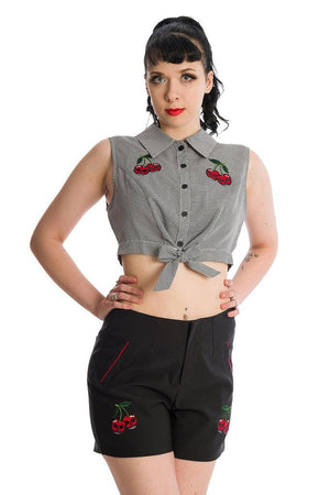 Cherry Up Shirt-Banned-Dark Fashion Clothing