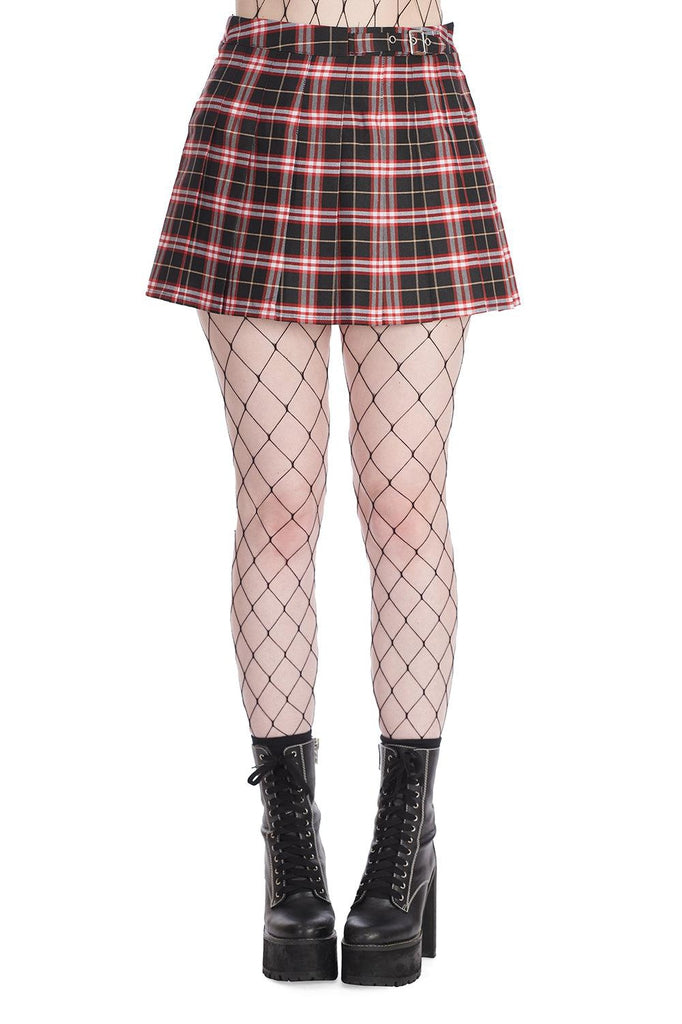 Chicks With Kiks Skirt-Banned-Dark Fashion Clothing