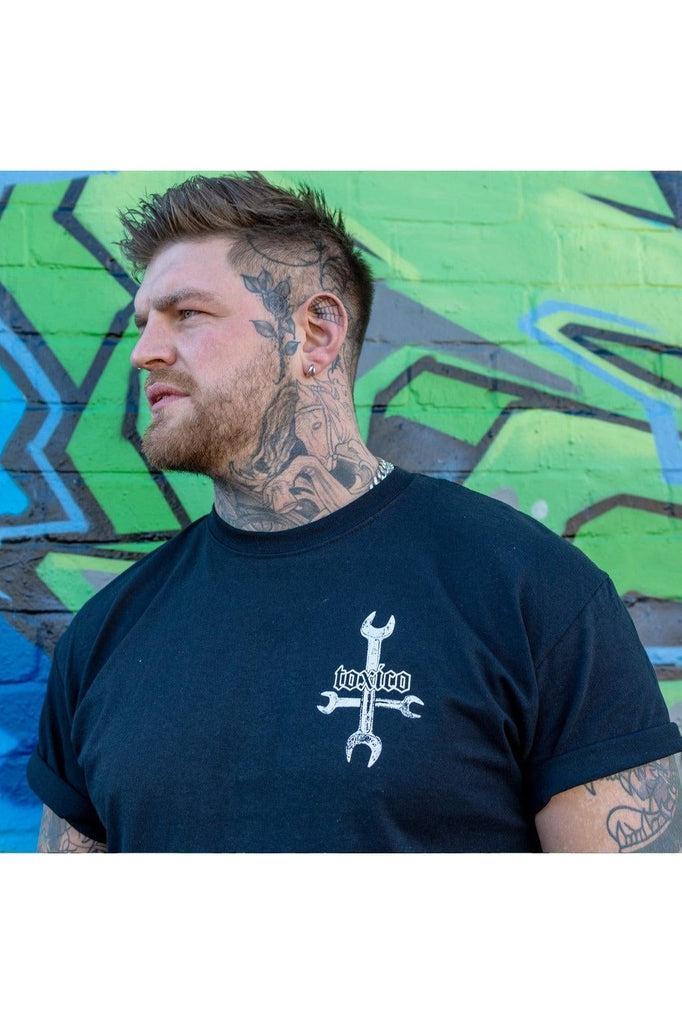 Church Spanners Tee-Toxico-Dark Fashion Clothing
