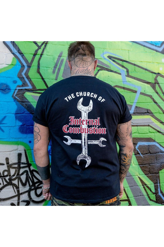 Church Spanners Tee-Toxico-Dark Fashion Clothing