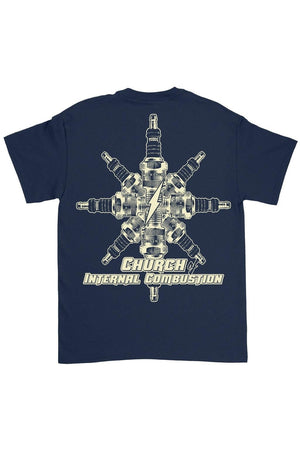 Church Sparkplug Tee-Toxico-Dark Fashion Clothing