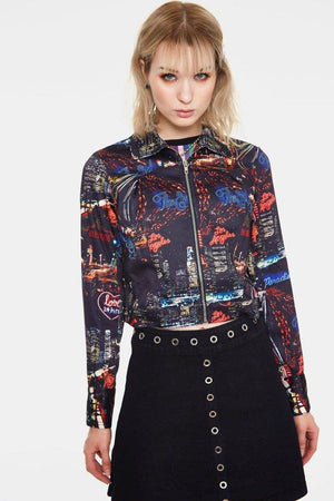 City Lights of Paradise Jacket-Jawbreaker-Dark Fashion Clothing