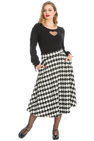 Classic Charm Skirt-Banned-Dark Fashion Clothing