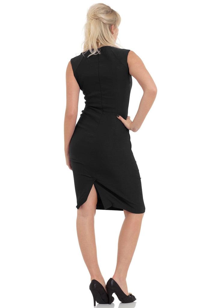 Claudette Wiggle Dress-Voodoo Vixen-Dark Fashion Clothing