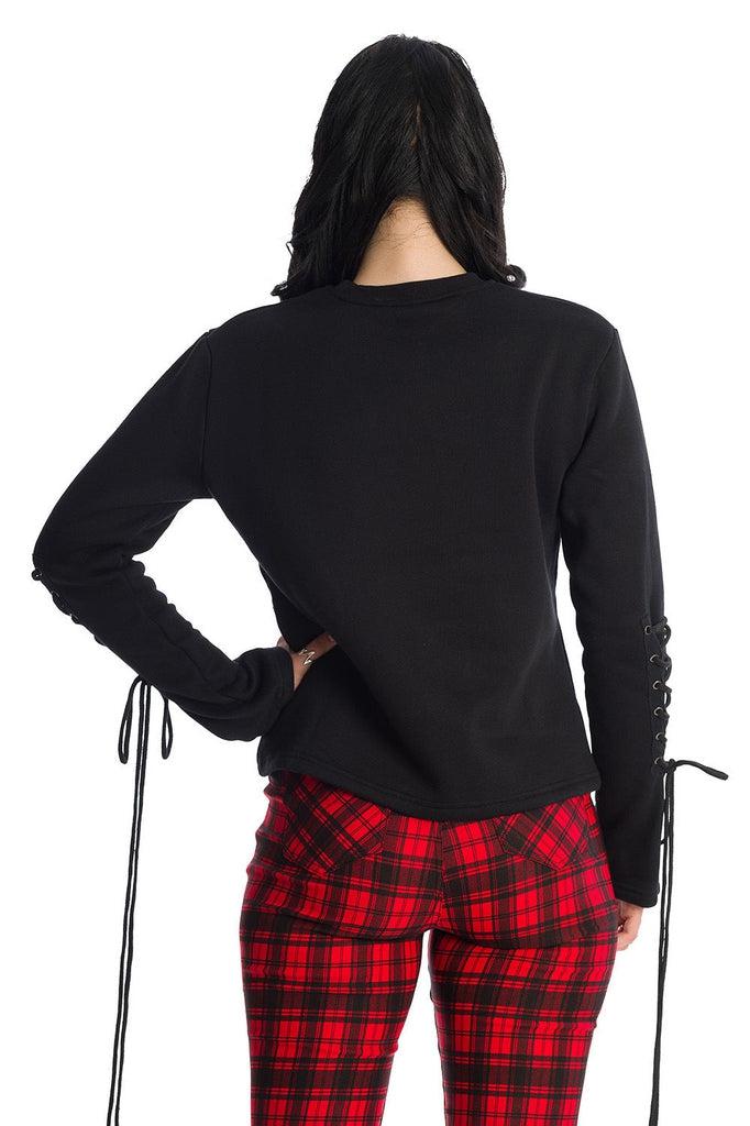 Coretha Sweater-Banned-Dark Fashion Clothing