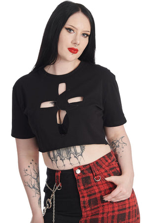 Cross My Heart Top-Banned-Dark Fashion Clothing