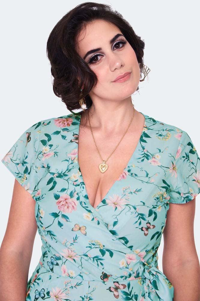 Dainty Butterfly Jumpsuit-Voodoo Vixen-Dark Fashion Clothing