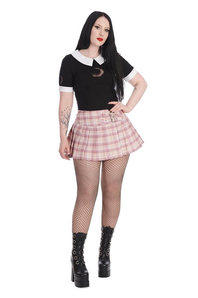 Darkdoll Mini Skirt-Banned-Dark Fashion Clothing