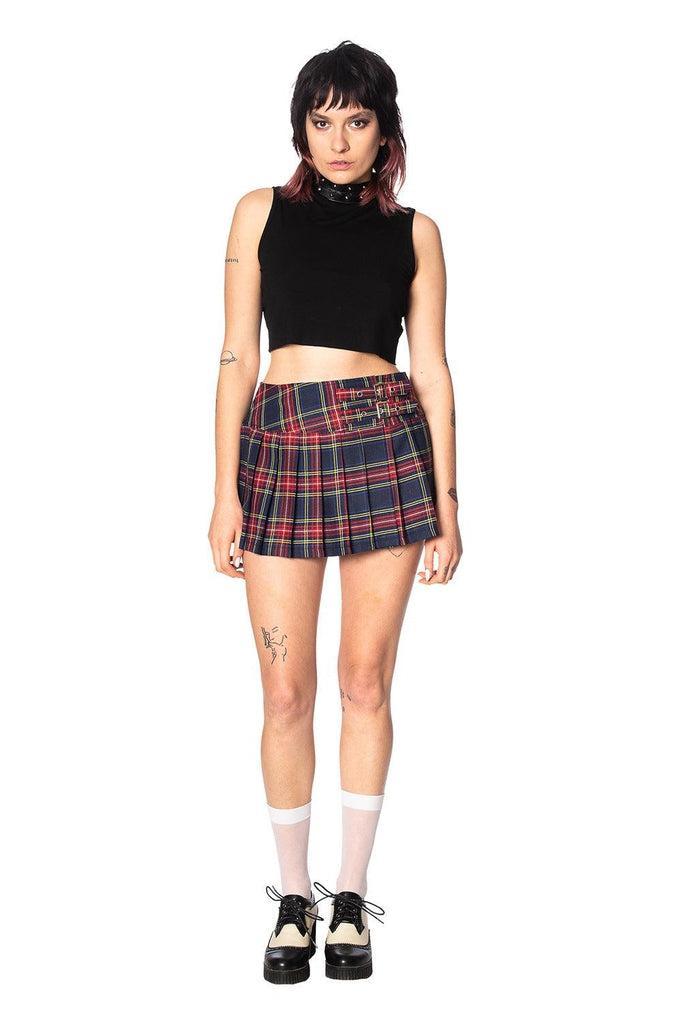 Darkdoll Mini Skirt-Banned-Dark Fashion Clothing