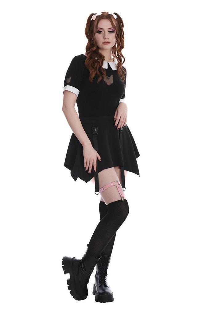 Darkness Cat Top-Banned-Dark Fashion Clothing